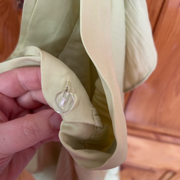 Maeve by Anthropologie Chartreuse Ruffle Wrap Skirt Romantic & Breezy Boho Style - Picture 13 of 13